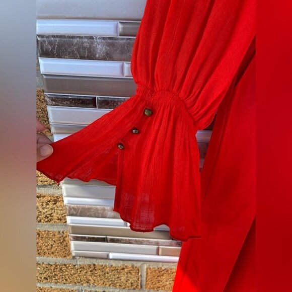 Free People Womens Not Your Baby Mixed-Media Jumpsuit size 0 - Picture 8 of 16